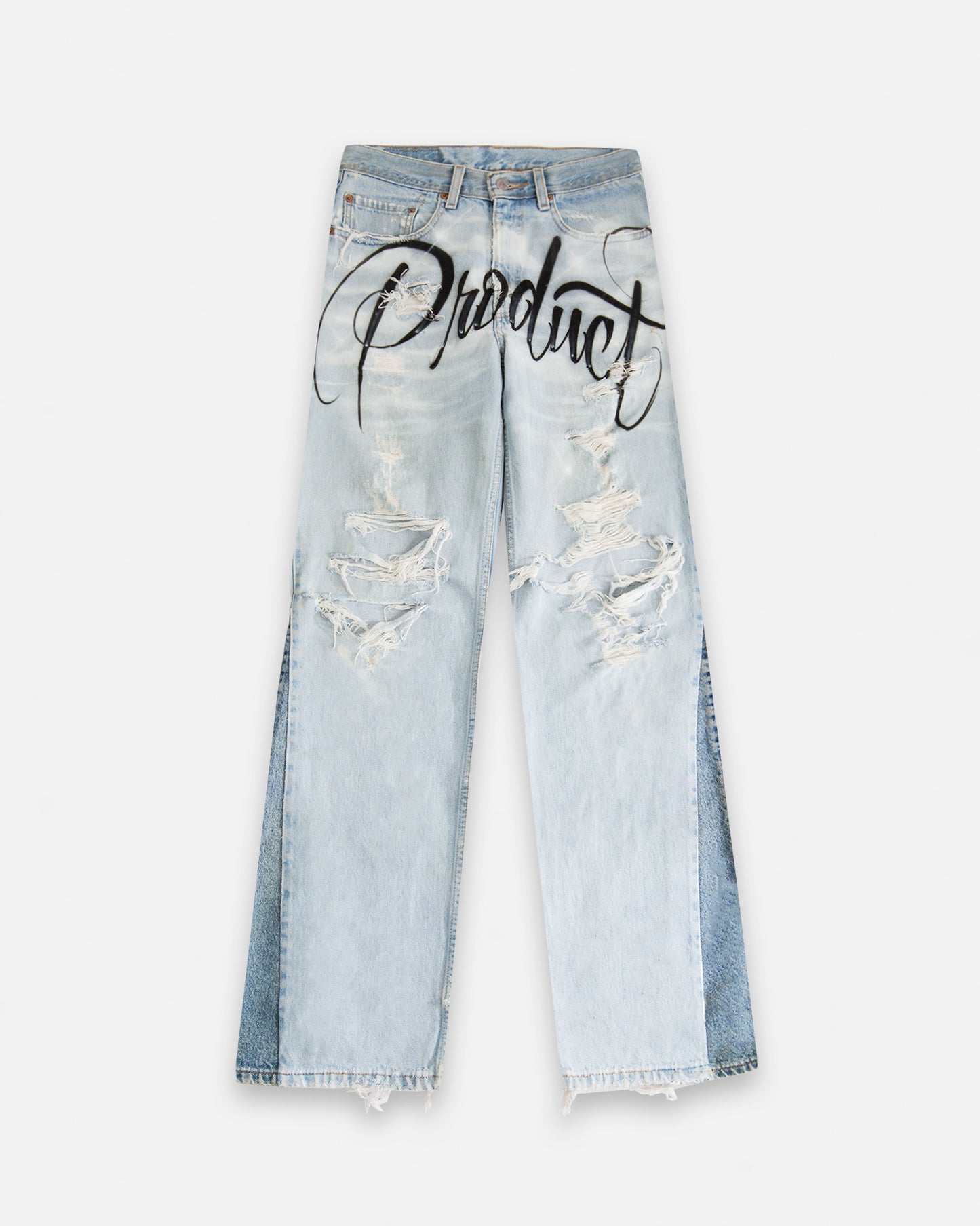 Product品 Classic Airbrushed Cloud Denim Plain Pocket