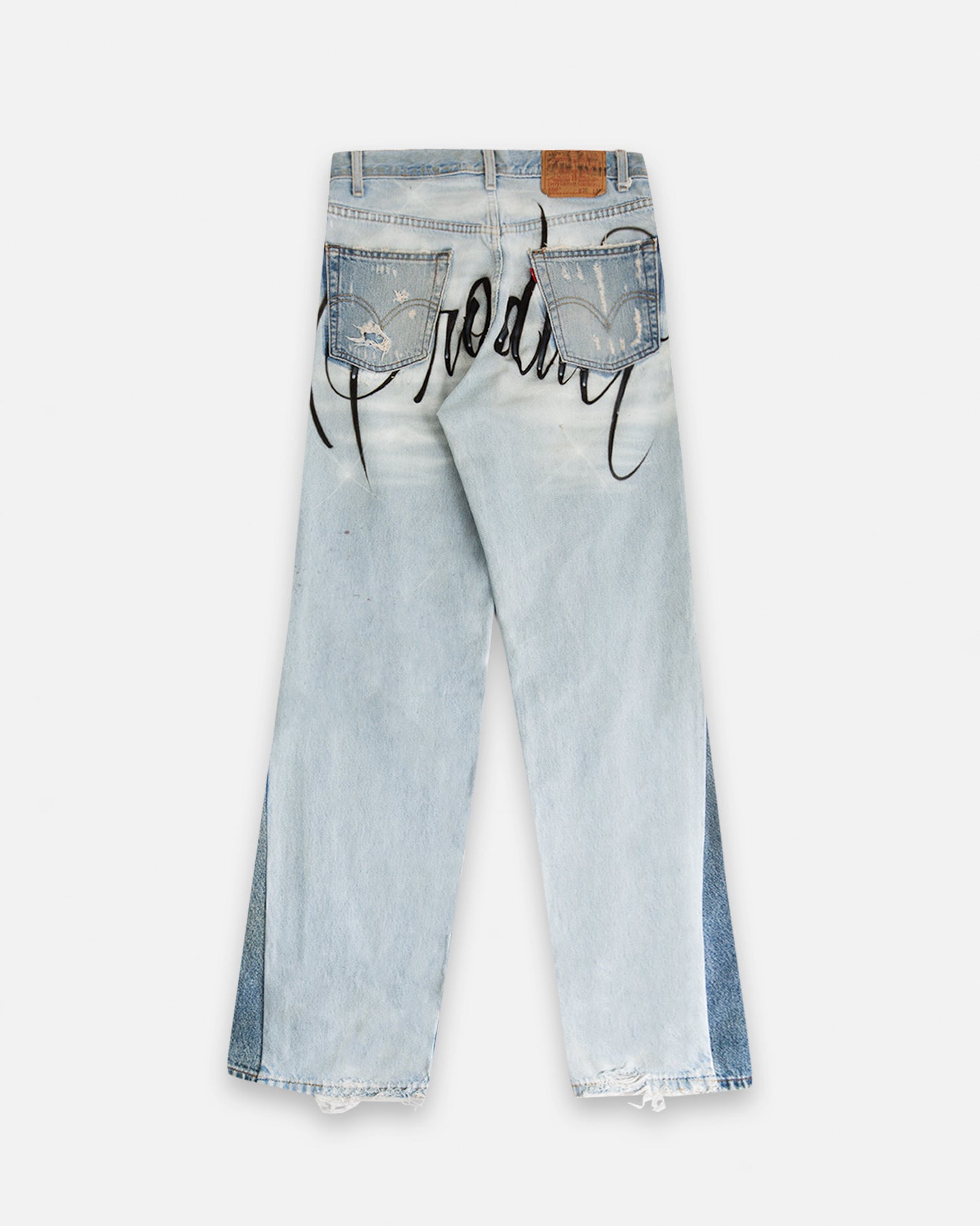 Product品 Classic Airbrushed Cloud Denim Plain Pocket