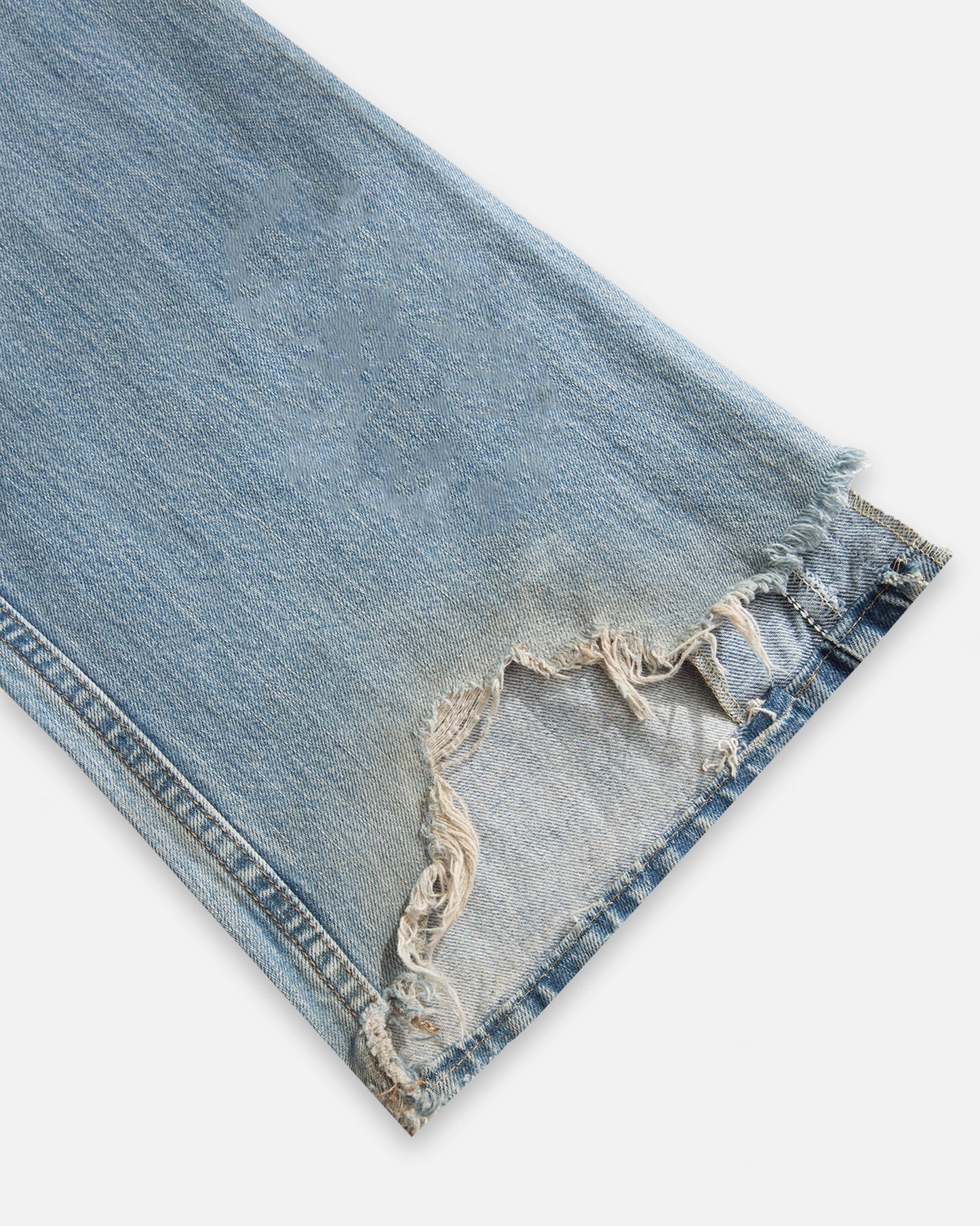 Product品 Classic Airbrushed Cloud Denim Snake Skin Pocket