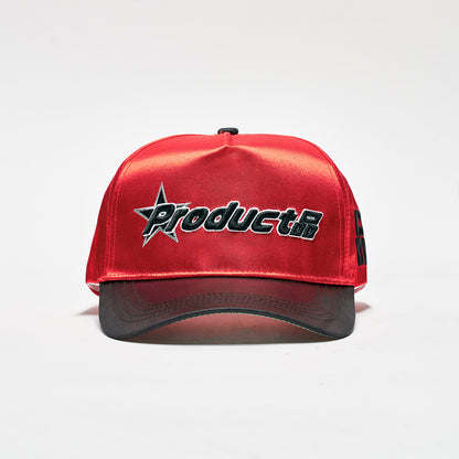 A Star is Born Satin Sport Hat Red and Black