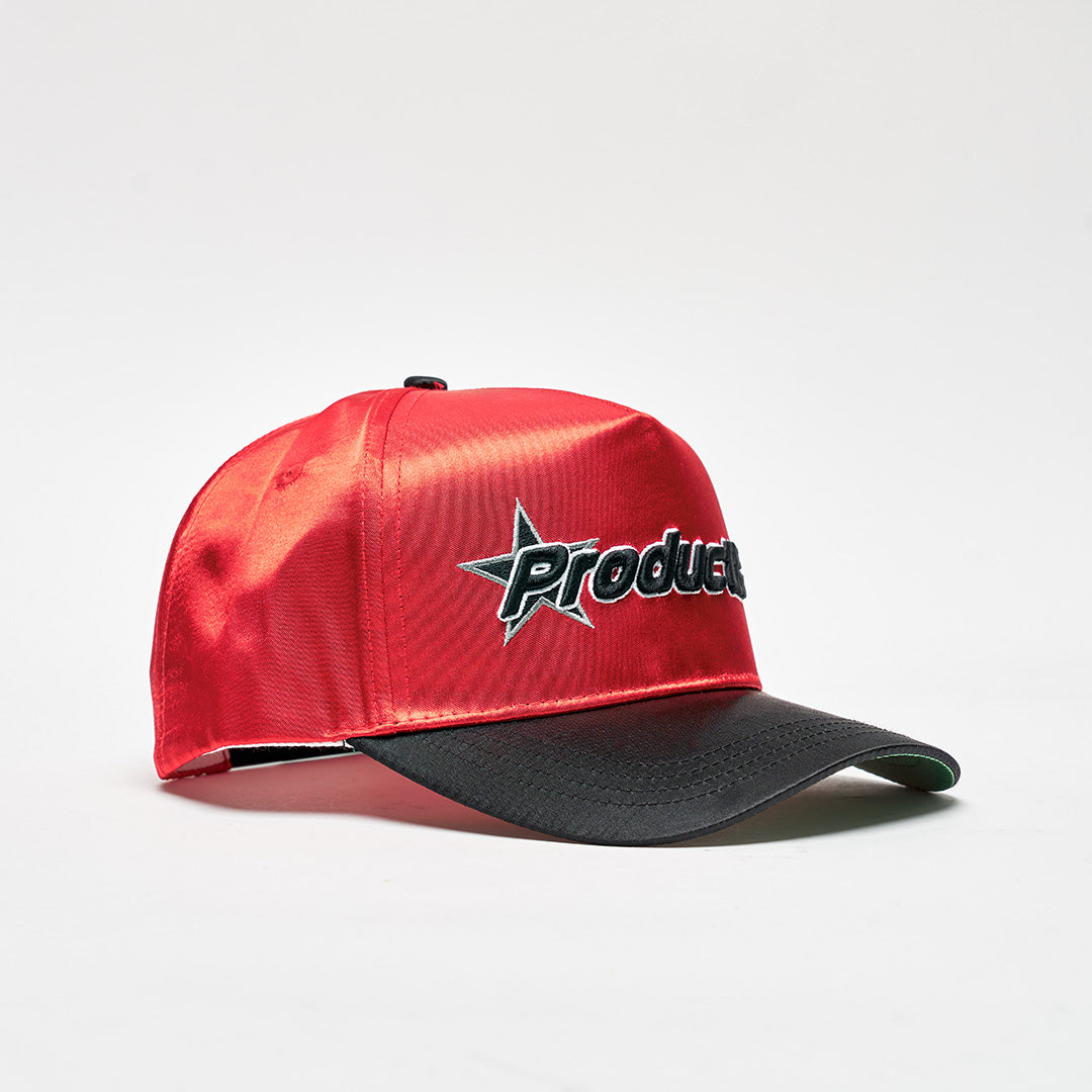 A Star is Born Satin Sport Hat Red and Black